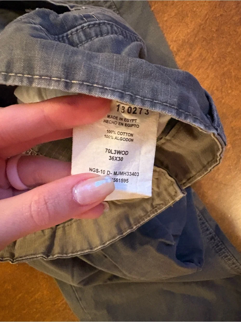 Wrangler Men's Slate Gray Cargo Pants